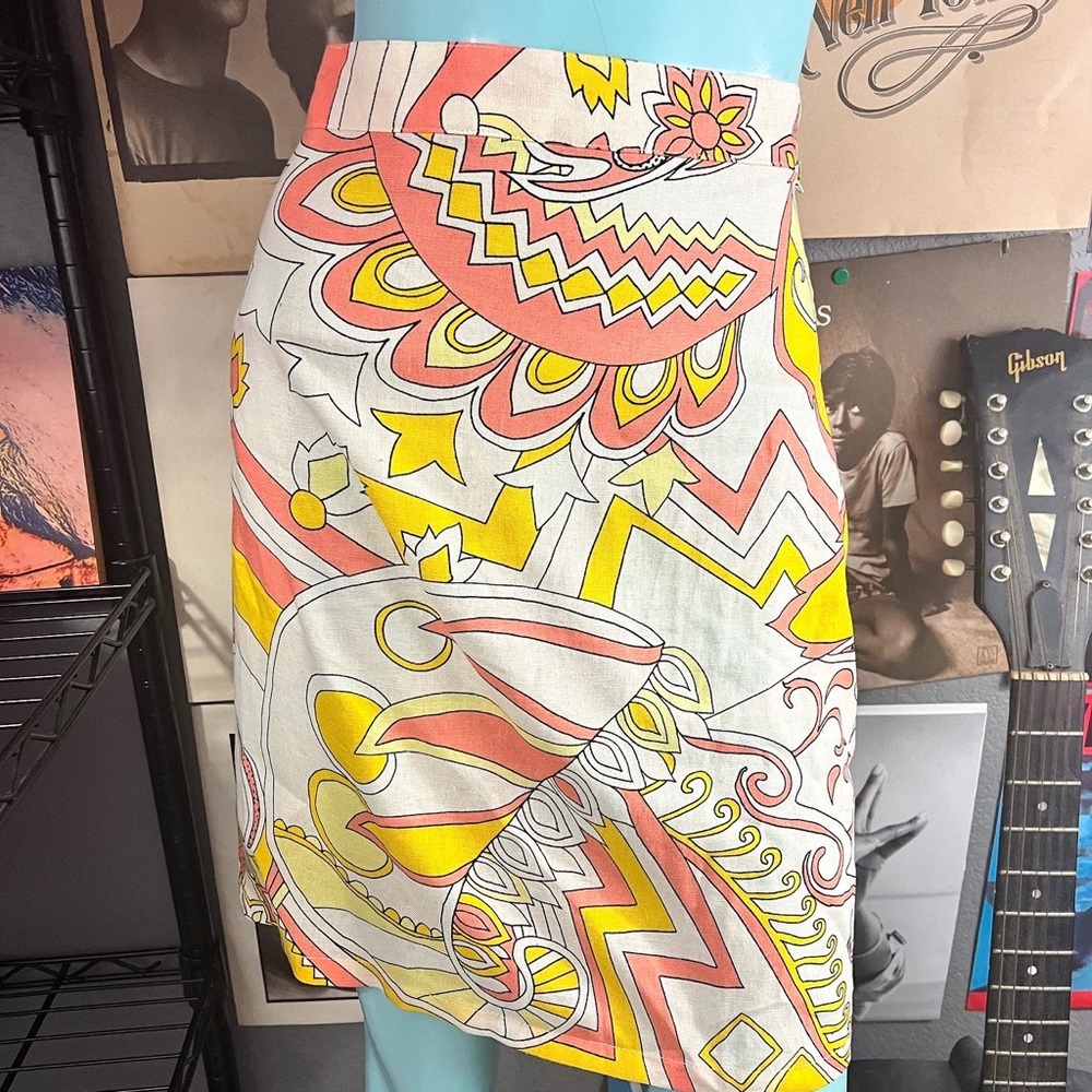 🌼 NWT MODCLOTH MOD GEOMETRIC VINTAGE STYLE SKIRT 1960’s style size 12